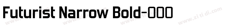 Futurist Narrow Bold字体转换